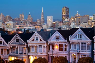 Painted Ladies et Alamo Square, San Francisco - Etats-Unis