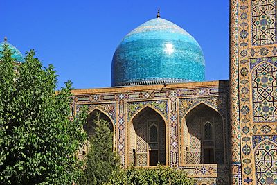 Médersa Tilla Kari sur la Place Resghistan à Samarkand - Ouzbékistan