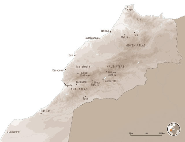Carte du Maroc